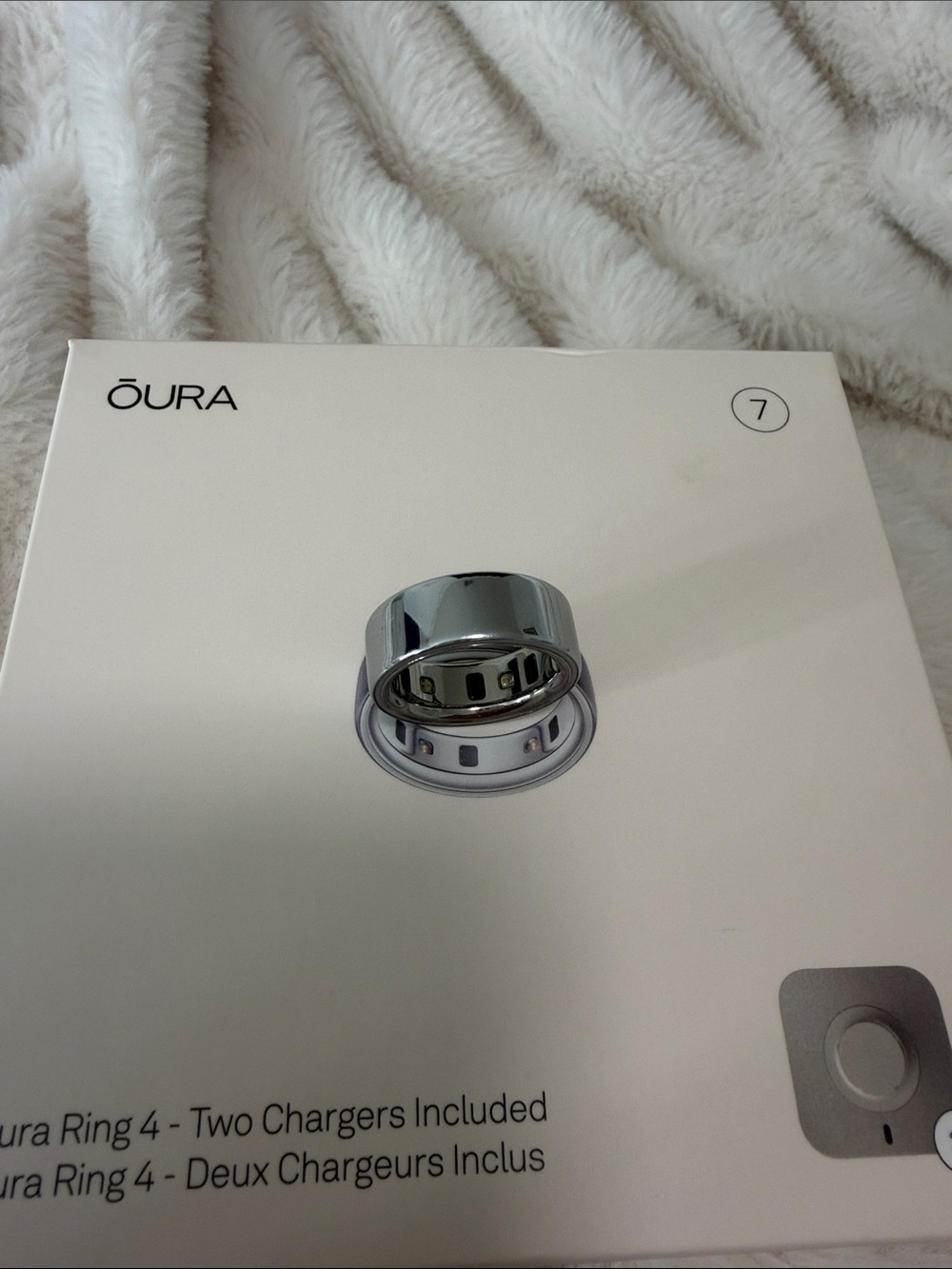 Oura Ring 4 - Silver - Smart Ring size 7